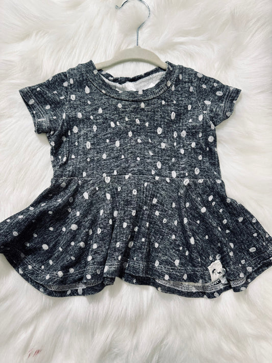 Polka Dotted Dress 0-3m