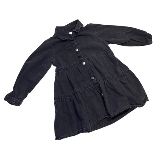 Zara Black Denim Dress - Size 2/3 Yrs