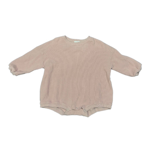 Junie Grey Waffles Knit Romper - Size 3T