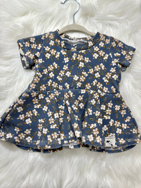 Handmade Floral Dress 0-3m