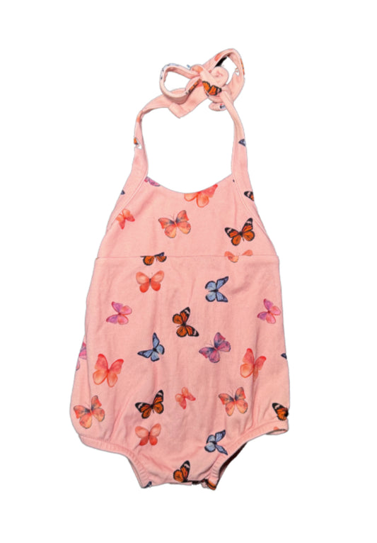 Little & Lively Butterfly Romper - Size 6/12 Month