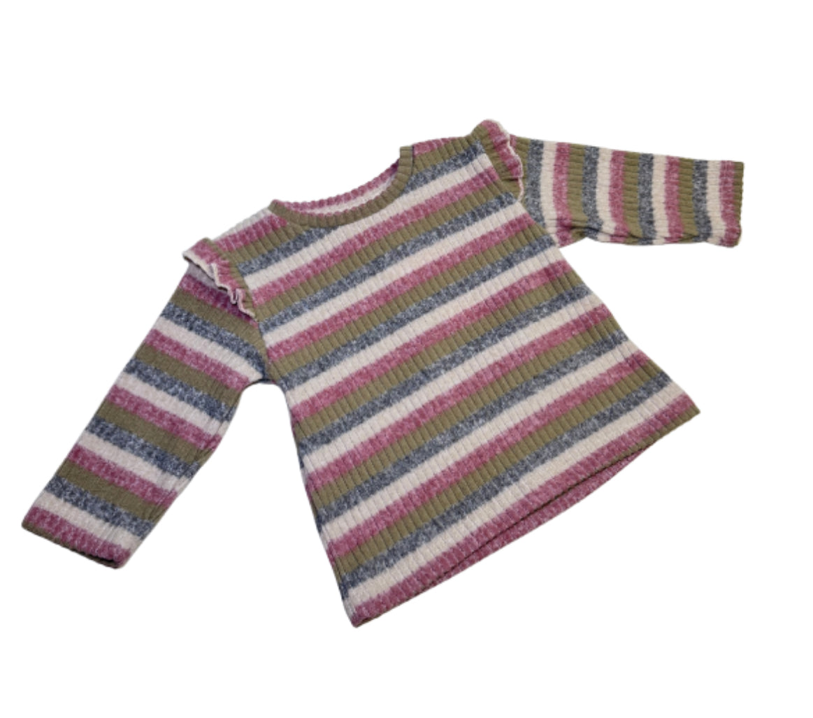 Zara Ribbed Long Sleeve Shirt - Size 6/9 Month