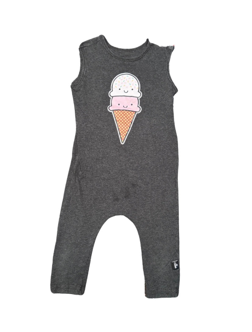 Whistle & Flute Ice Cream Romper - Size 3/4T