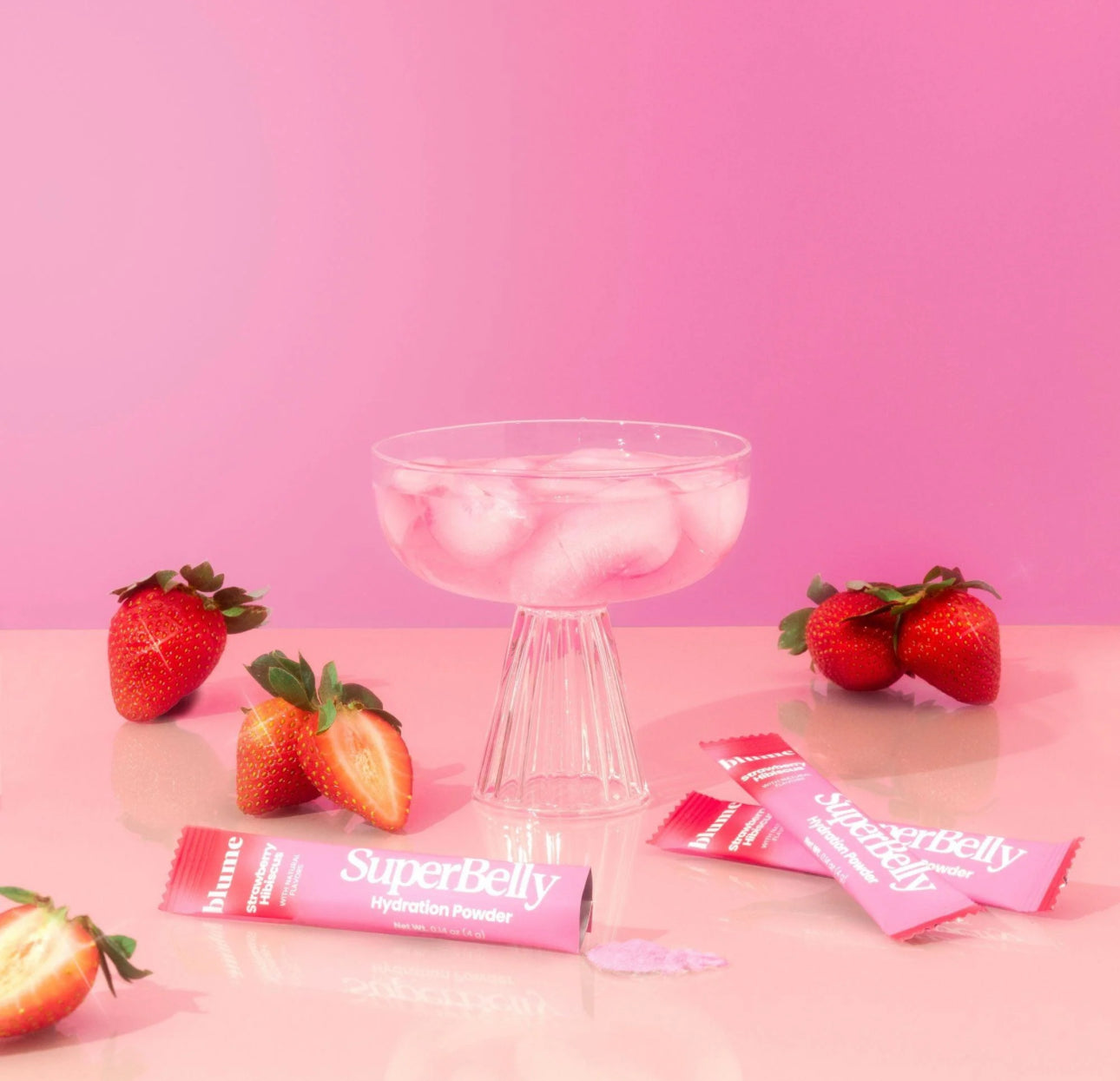 Blume Strawberry Hibiscus Hydration Powder
