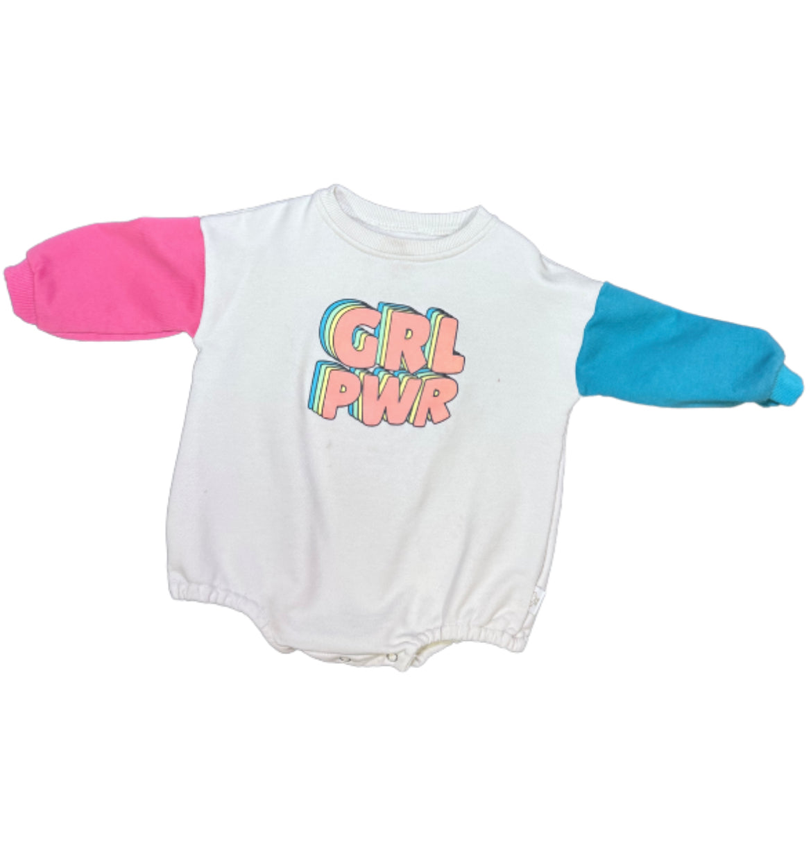 Girl Power Crewneck Romper - Size 12 Months