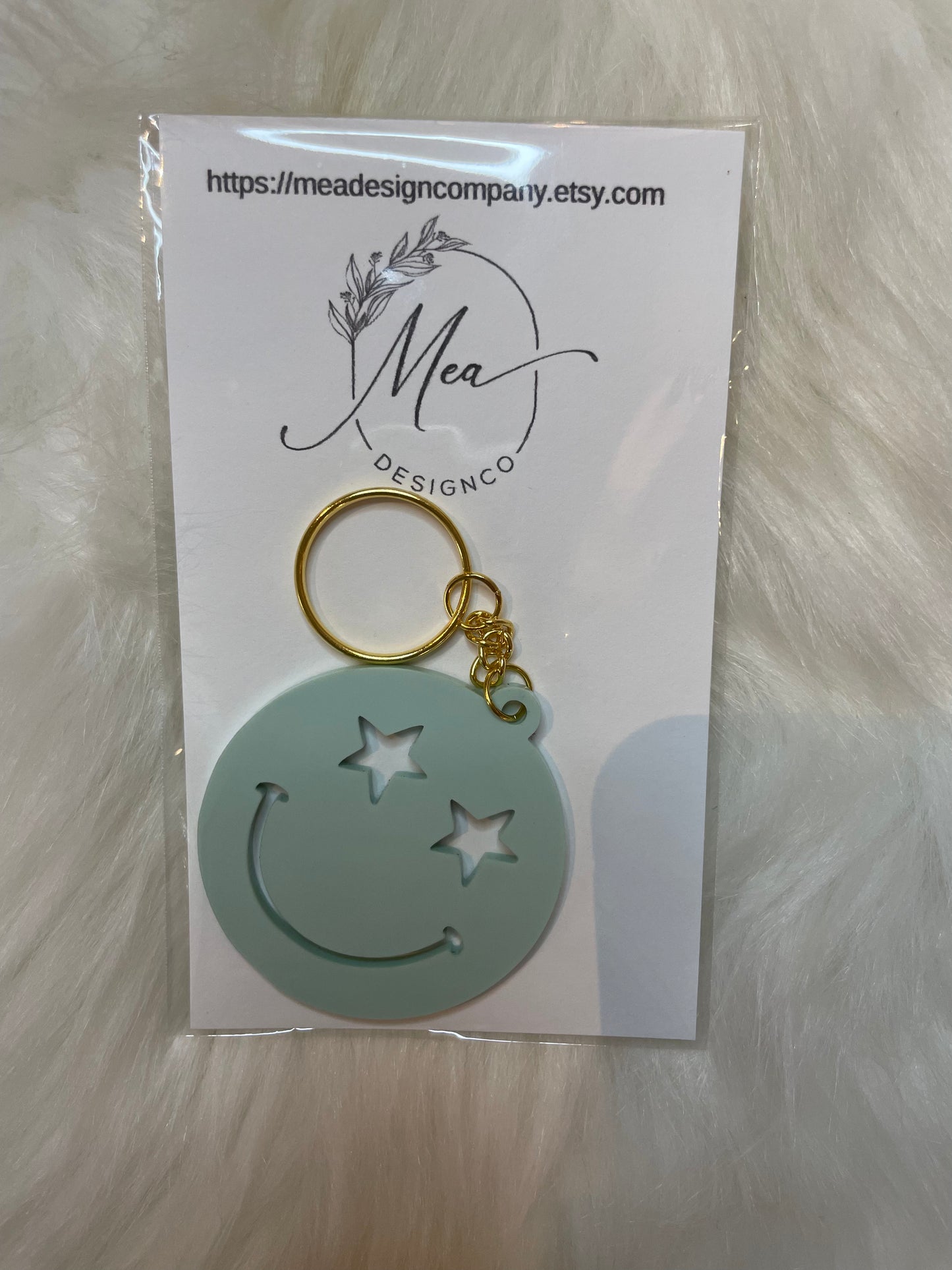 Smile Face Acrylic Keychain