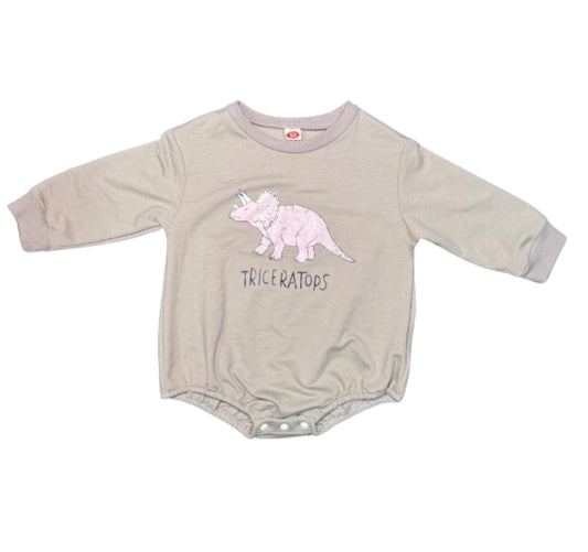 Triceratops Romper - Size 12 Months