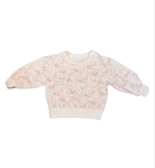 Jamie Kay Floral Crewneck - Size 1Yr