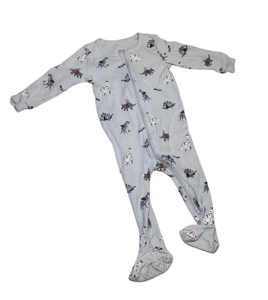 Petit Lem Dino Mummy Sleeper - Size 12 Months