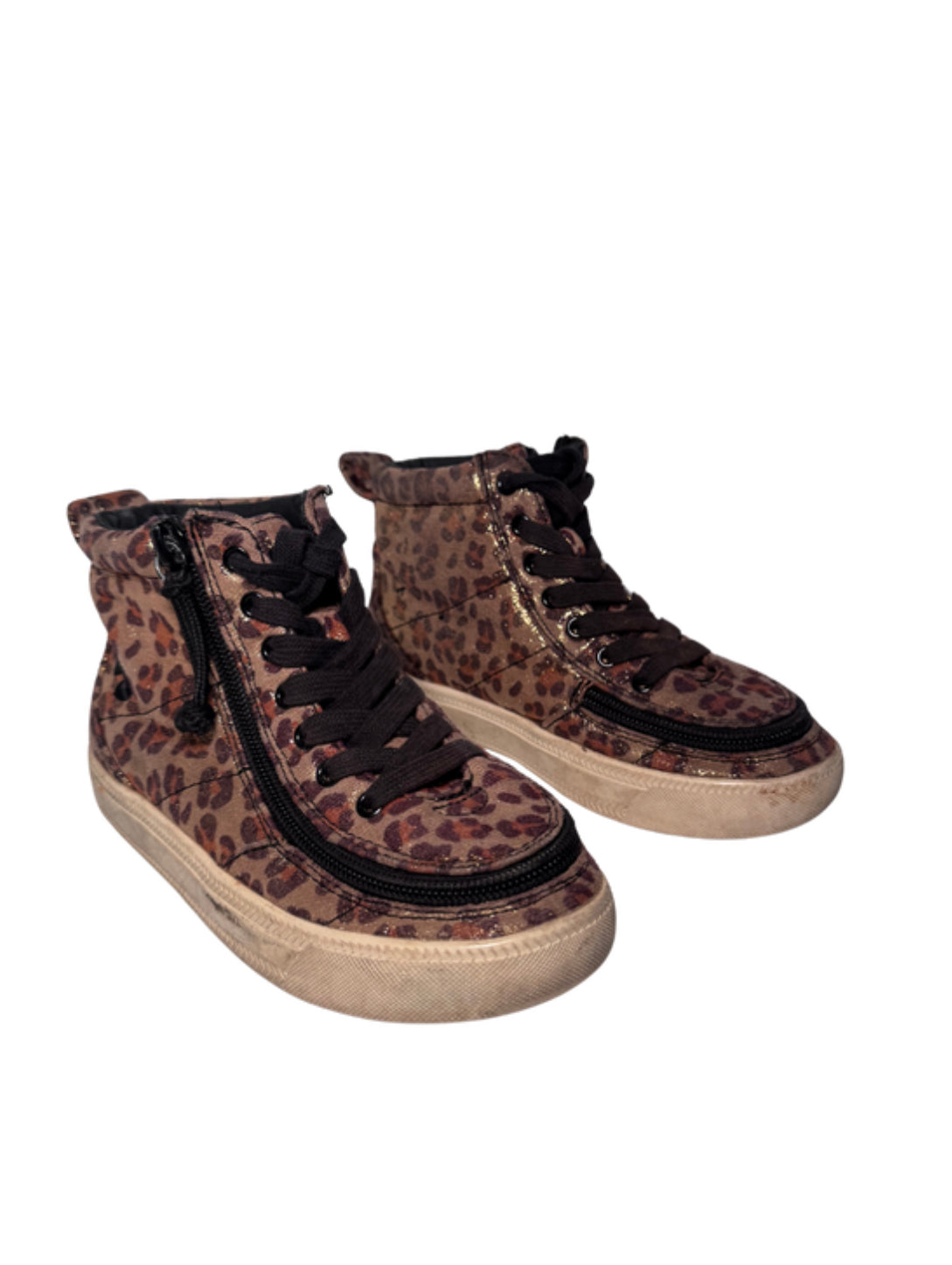 Billy Leopard Shimmer Classic Lace Highs - Size Kids 12