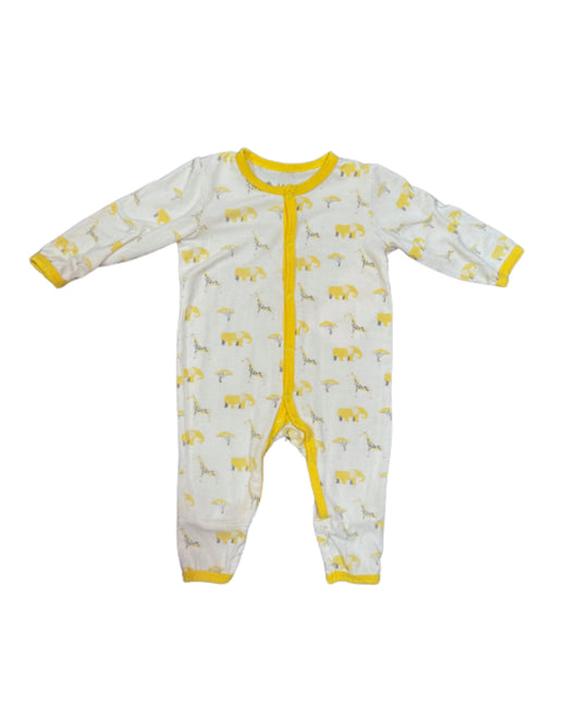 Kyte Baby Safari Button Up Sleeper - Size 0/3 Months