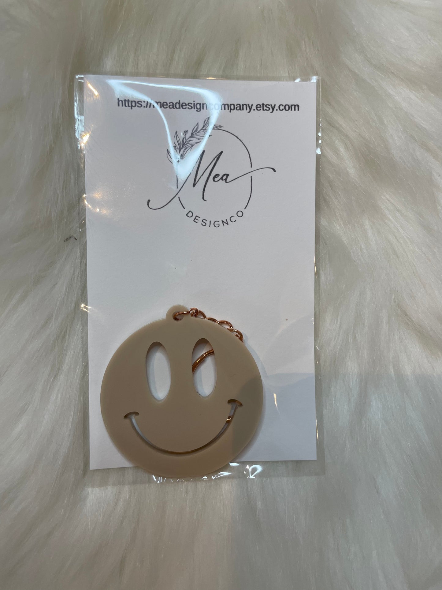 Smile Face Acrylic Keychain