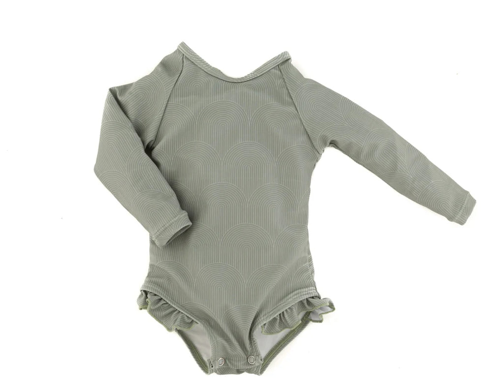 Current Tyed Ruffle Rashguard Suit