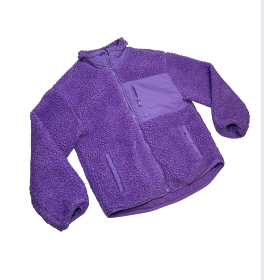 Zara  Purple Sherpa Jacket - Size 9