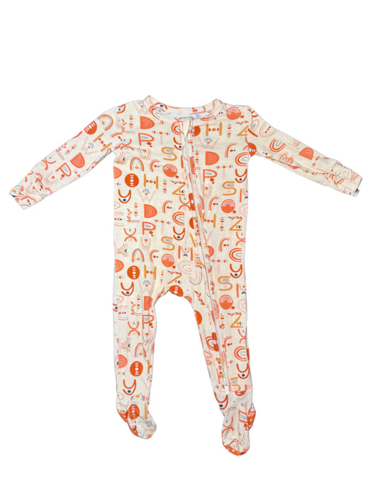 Posh Peanut Letter Sleeper - Size 3/6 Month