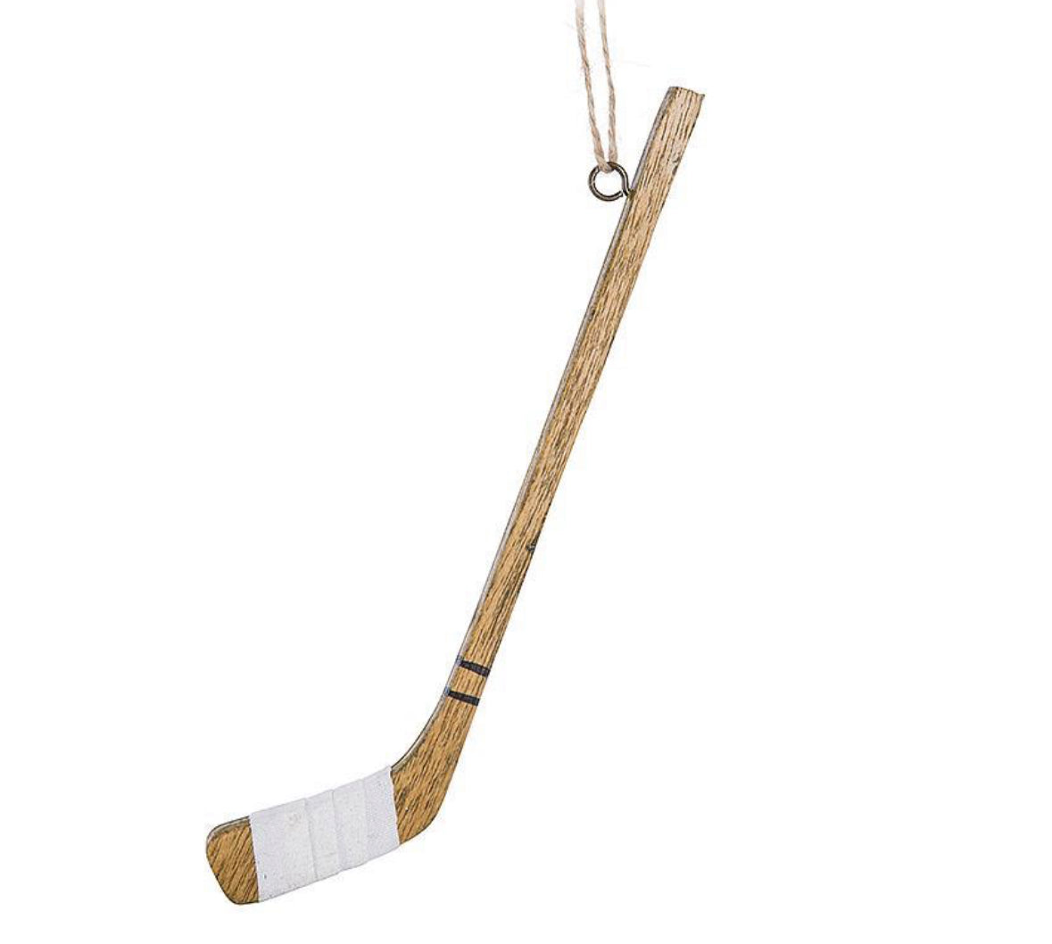 Single Hockey Stick Ornament 7.5”