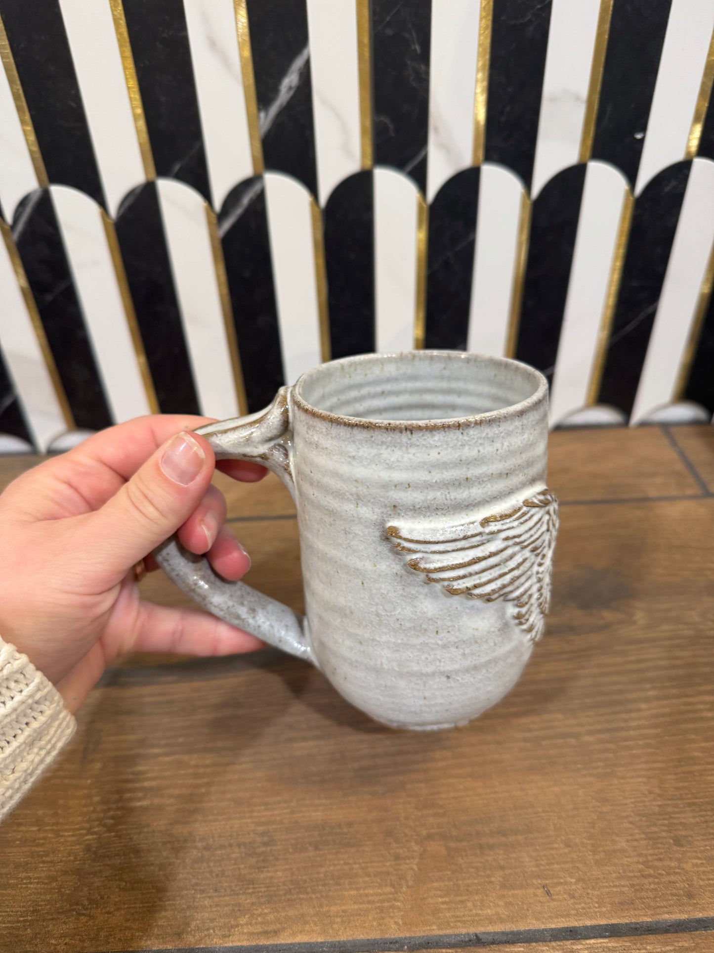 Grey Wing Pottery Mug