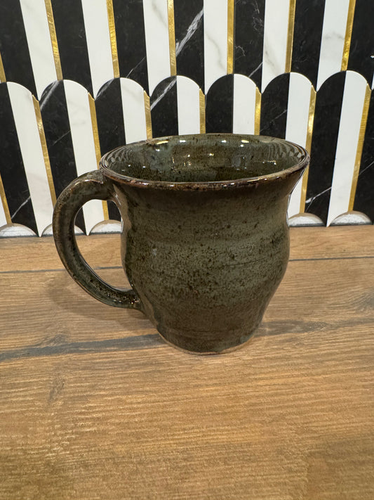 Large Brown Pottery Mug