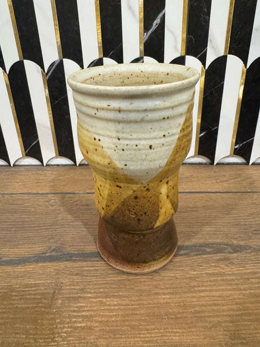 Brown Speckled Pottery Vase