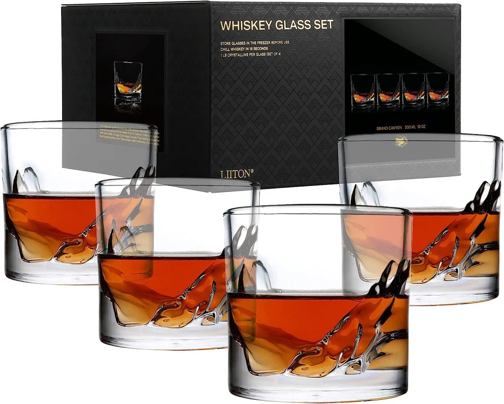 Grand Canyon Whiskey Glasses - Set of 4