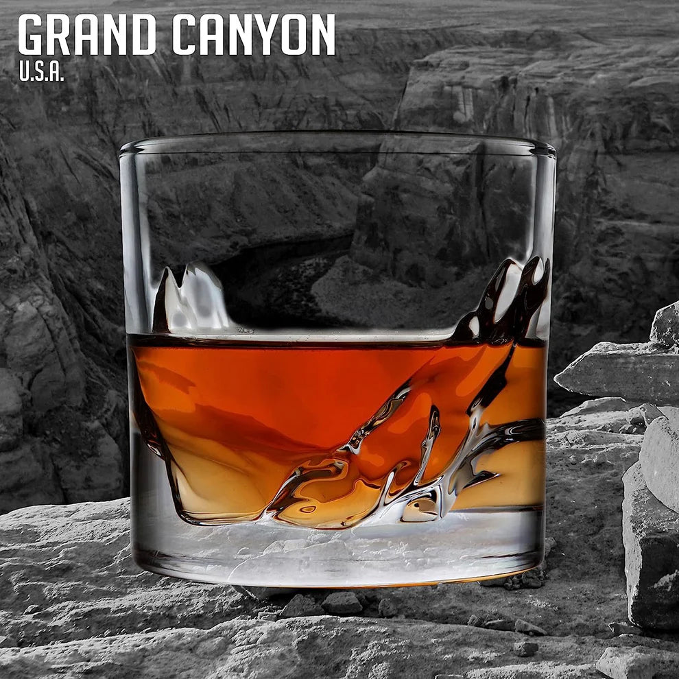 Grand Canyon Whiskey Glasses - Set of 4