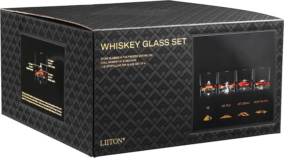 The Peaks Whiskey Glass - Set of 4