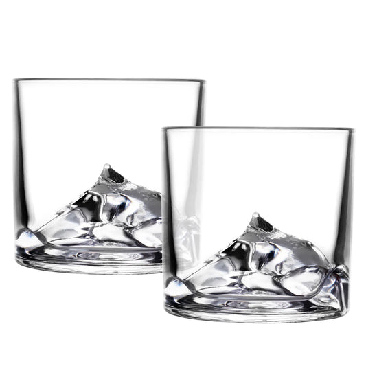 Everest Crystal Whiskey Glasses - Set Of 2