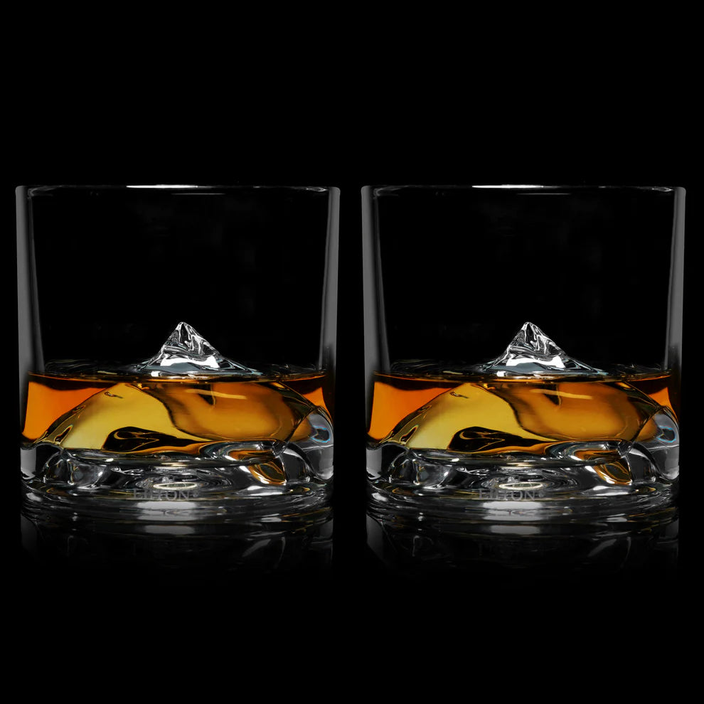 Everest Crystal Whiskey Glasses - Set Of 2