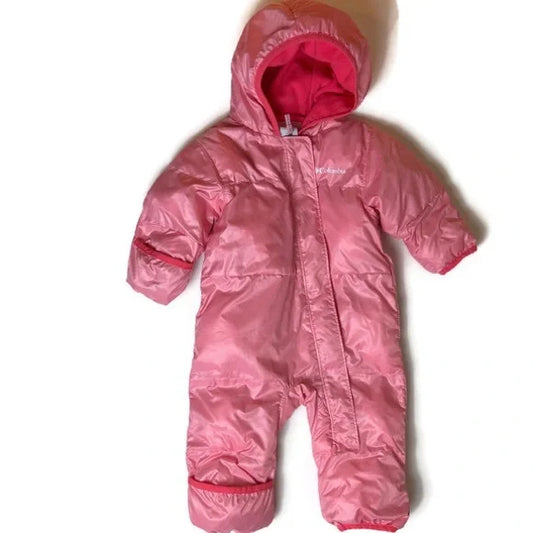 Columbia Bunting Suit Pink - Size 6/12 Months