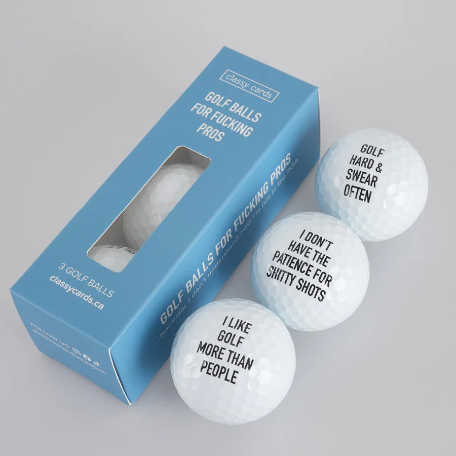 Golf Balls For F*ing Pros