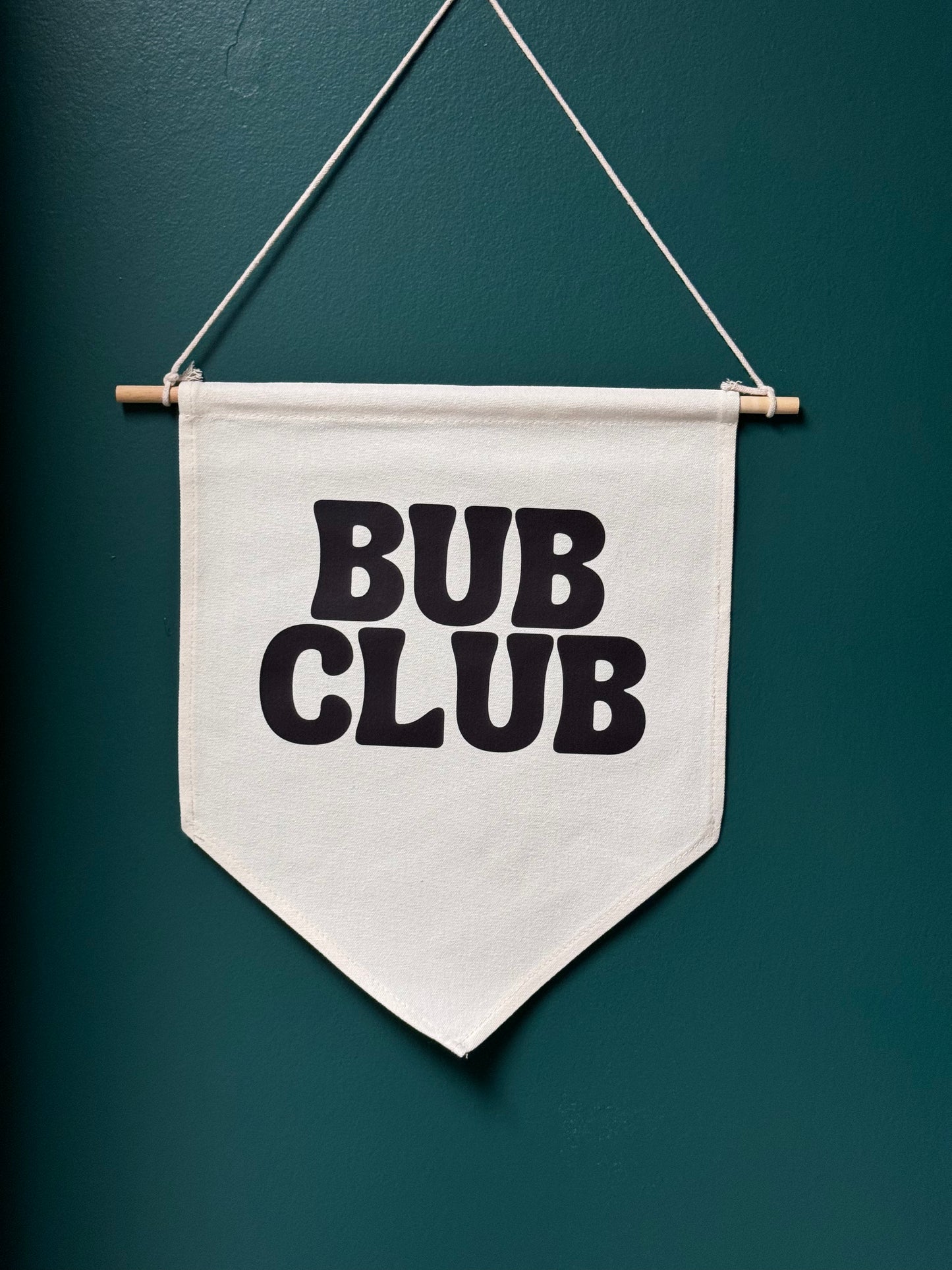 Bub Club Canvas Wall Hanger