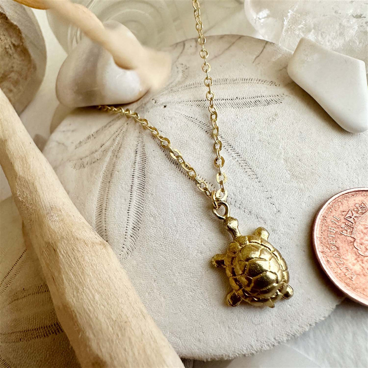 Pika & Bear I Like Turtles Necklace