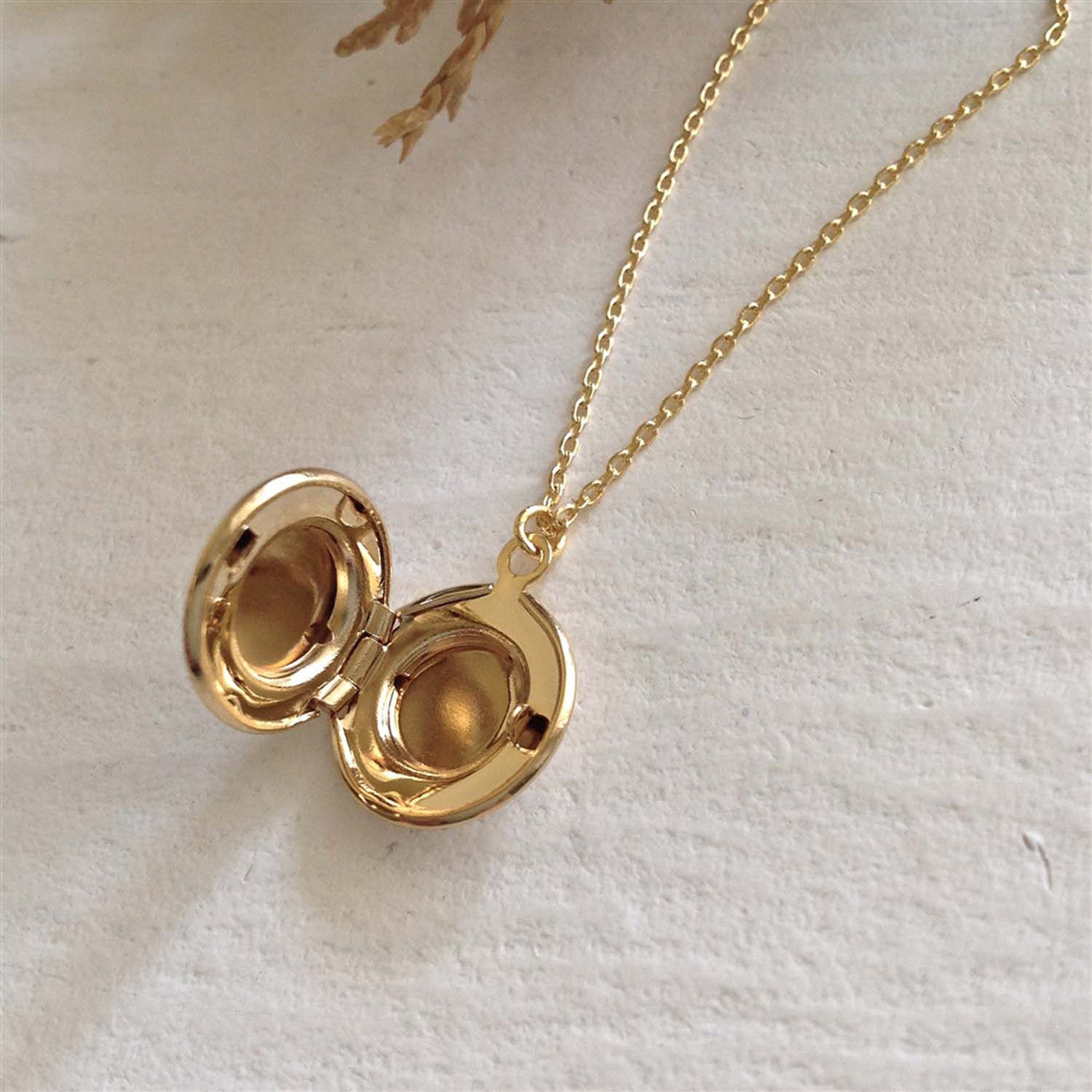 Pika & Bear Round Locket Necklace