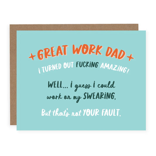 Great Work Dad Card