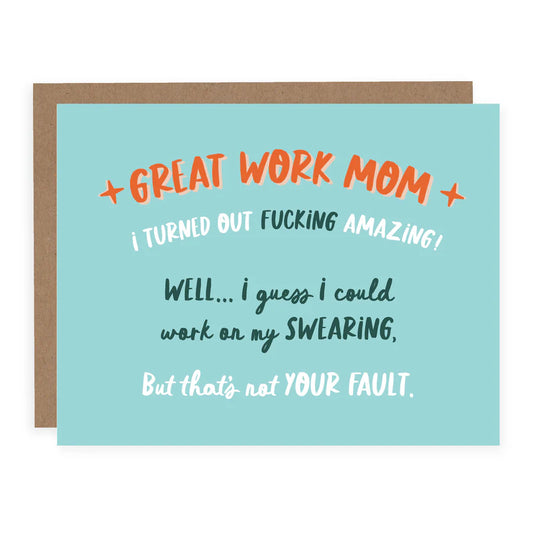 Great Work Mom Card