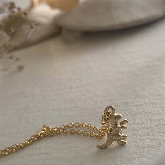 Pika & Bear Scotty the Dino Necklace