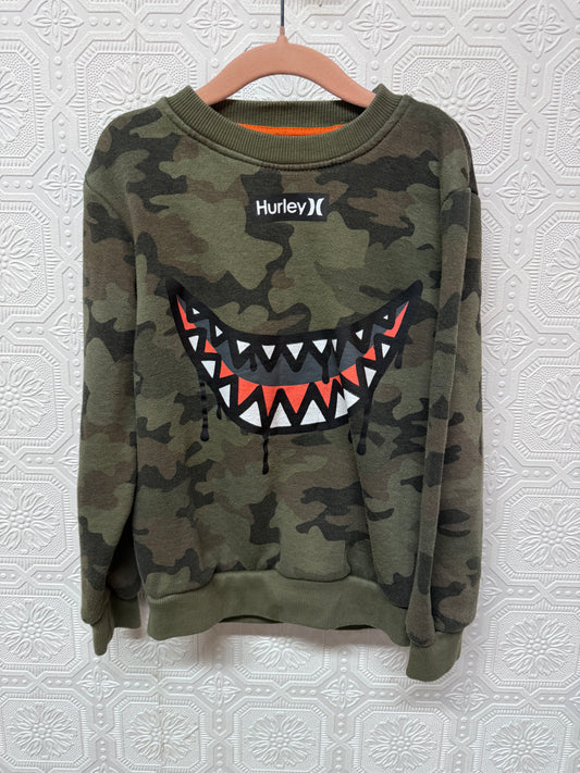 Hurley Crewneck Sweatshirt - Size 7Yr