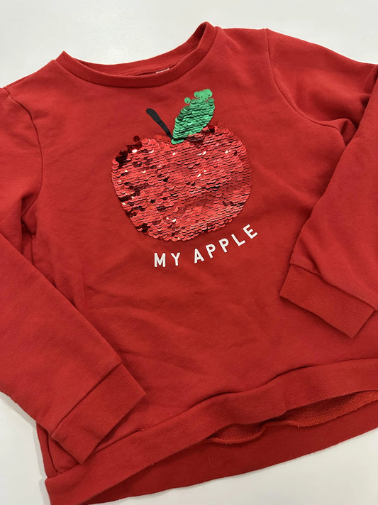 H&M Red Apple Crewneck Sweatshirt - Size 4/6Yr