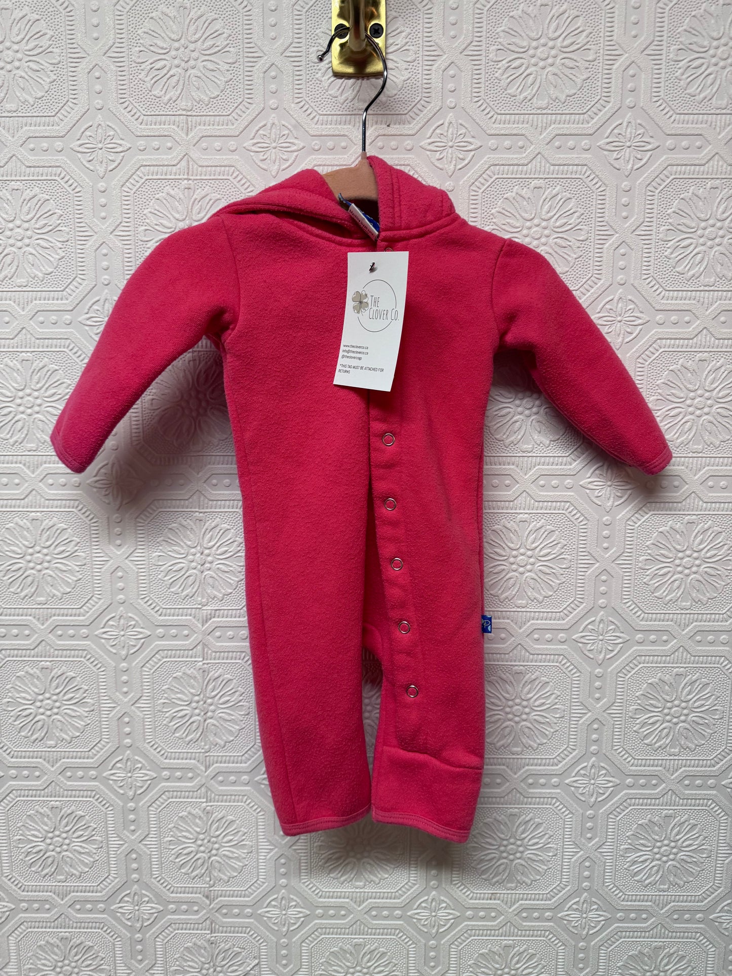 KicKee Pants Fleece Coveralls - Size 0/3 Months