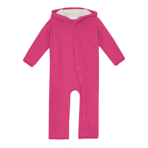 KicKee Pants Fleece Coveralls - Size 0/3 Months