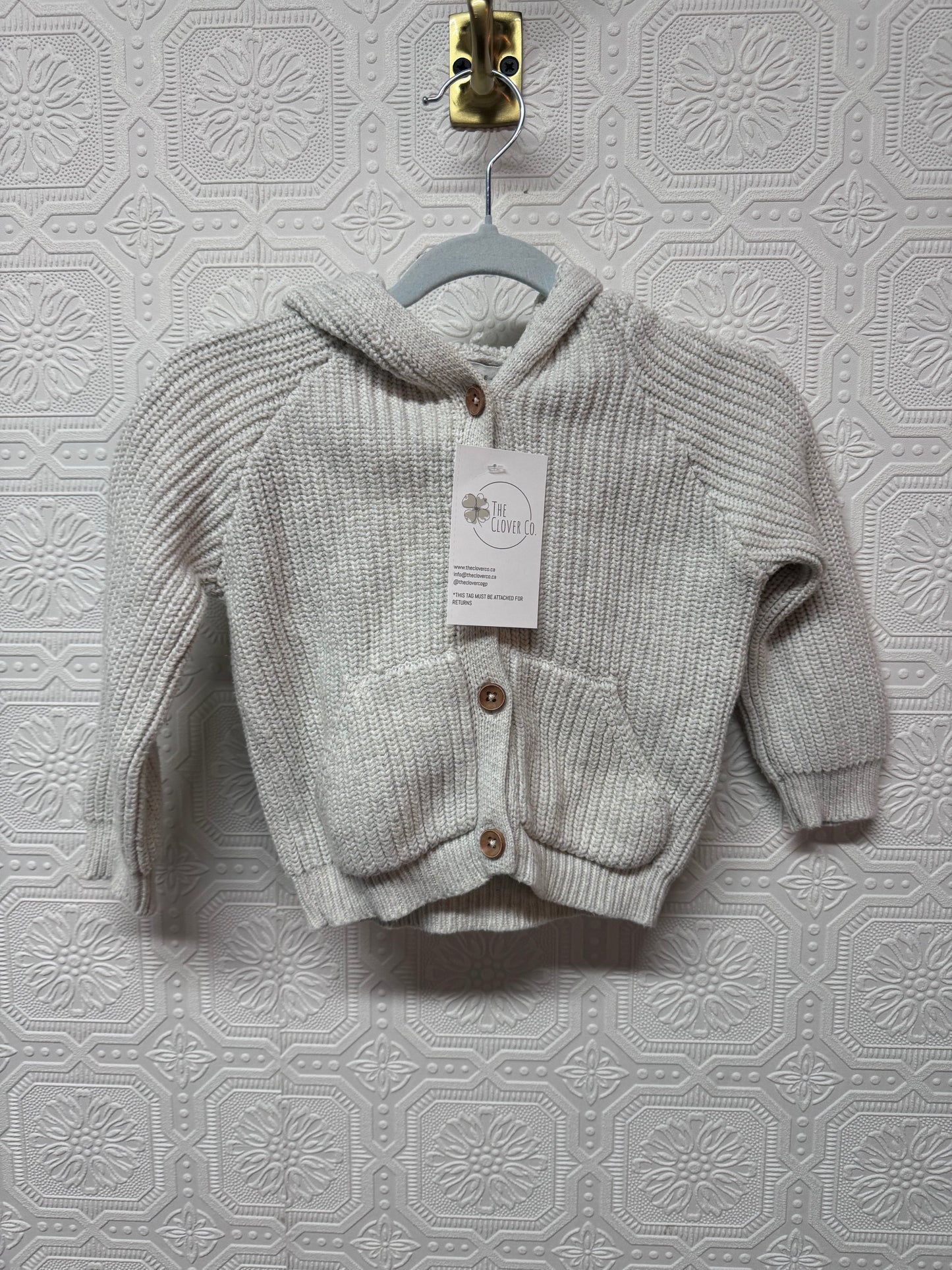 Jamie Kay Knit Hooded Sweater - Size 1 Year