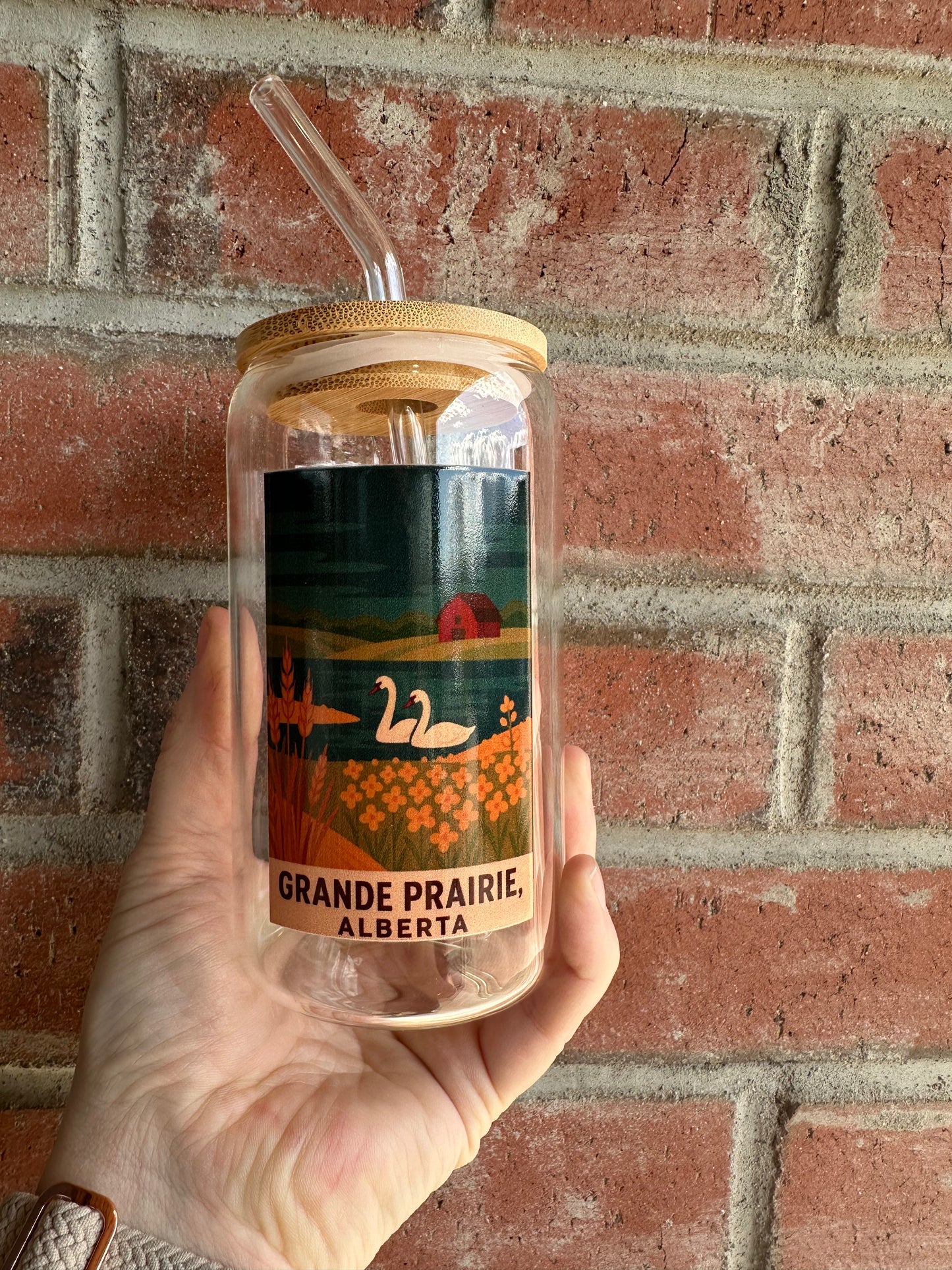 Grande Prairie, Alberta Glass Tumbler