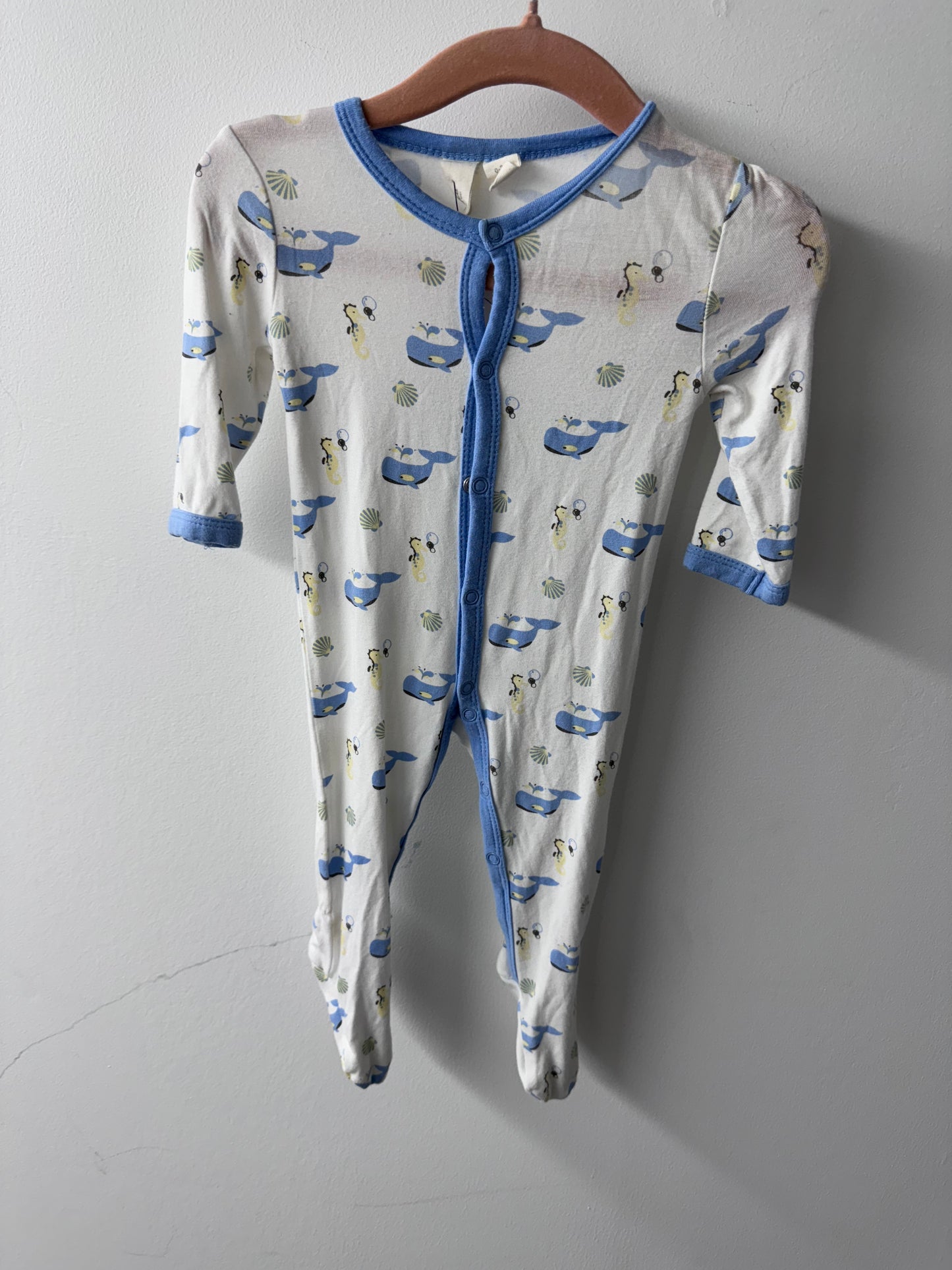 Kyte Baby Whale Sleeper - Size 0/3 Months