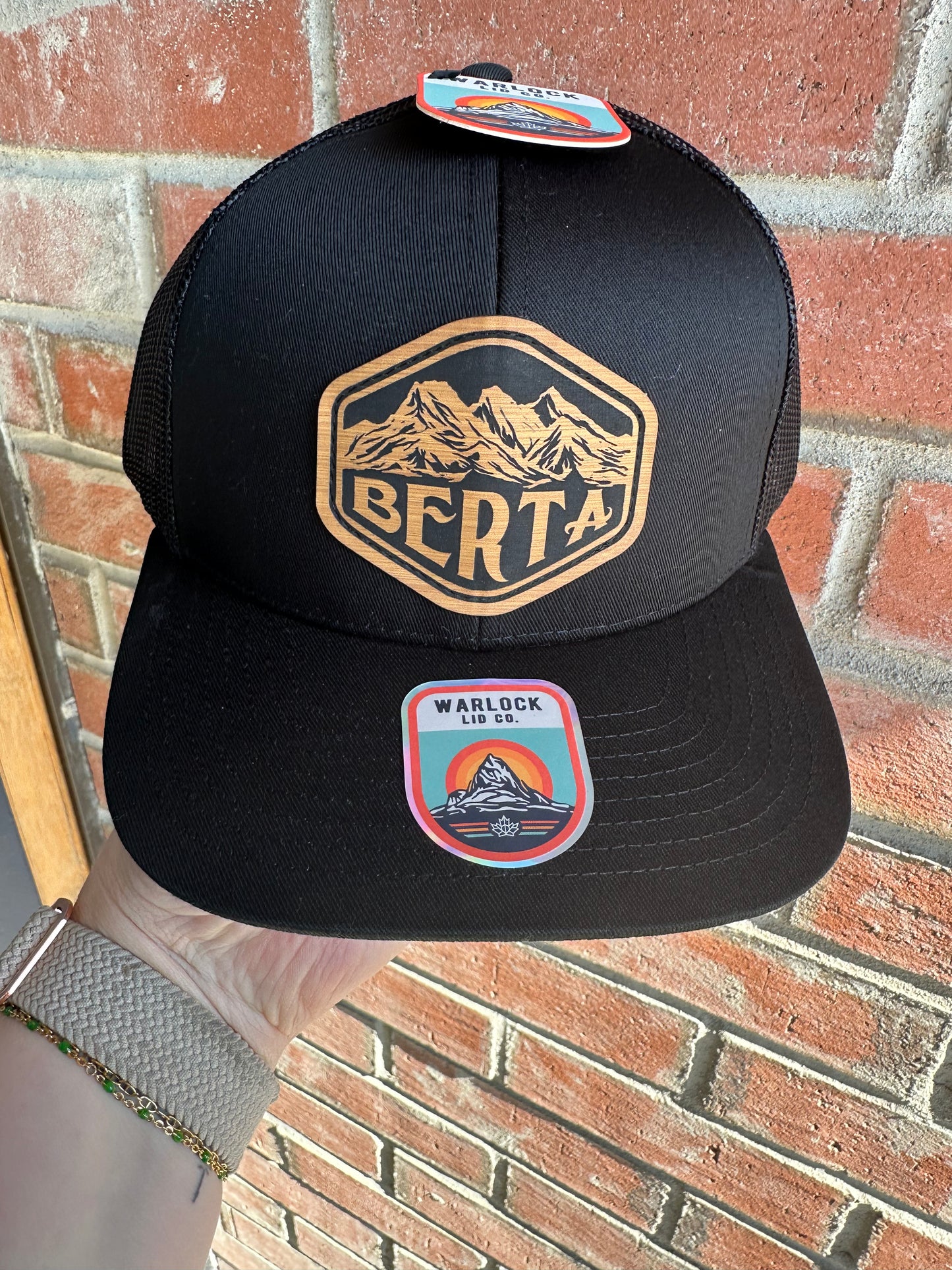 Berta 3 Sisters Mountains Snapback | Warlock Lid Co | Adjustable Trucker Hat