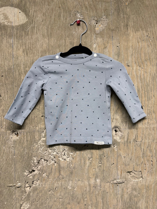 Noppies Baby Long Sleeve Blue Stars - NB-1/2 Months