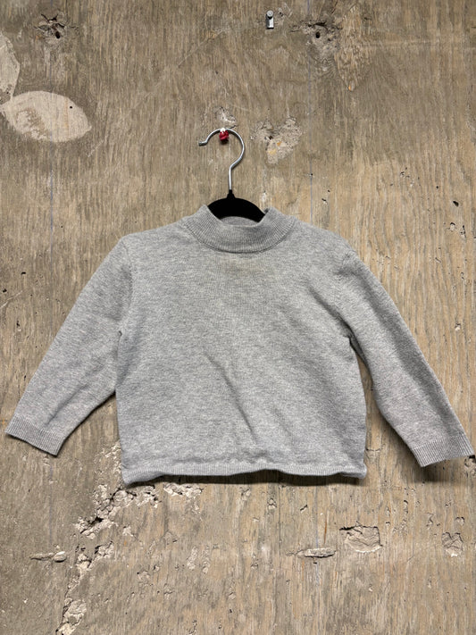 Zara Baby Grey High Neck Sweater - 12/18 Months
