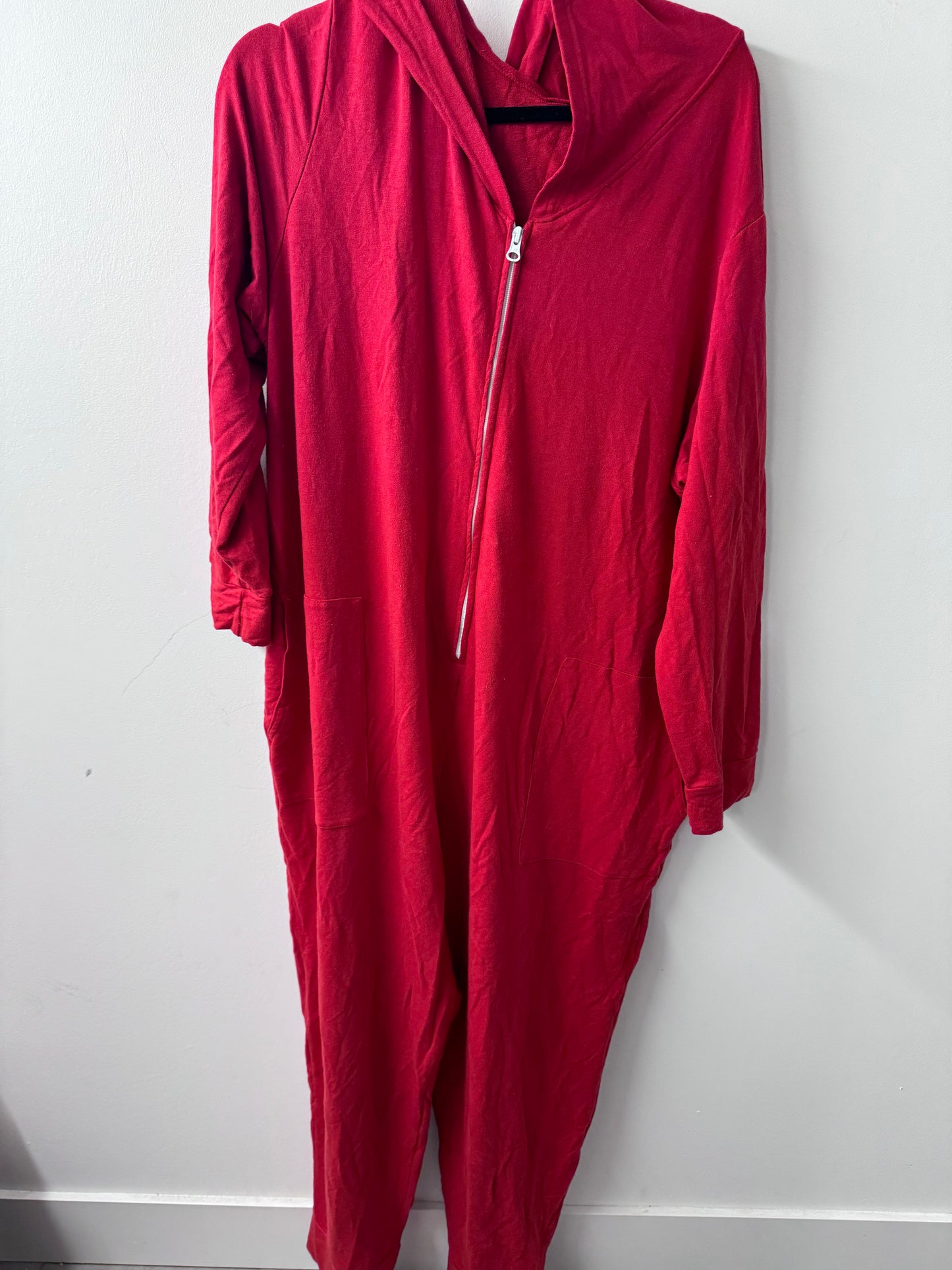 Smash + Tess Red Half Zip Romper - Size XXXL