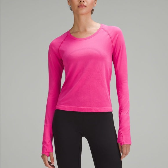Lululemon Swiftly Long Sleeve Top Sz 12 Race Length