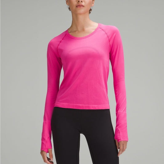 Lululemon Swiftly Long Sleeve Top Sz 12 Race Length