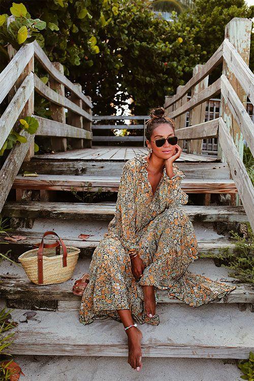 Free People Feelin’ Groovy Maxi Dress Size L NWT